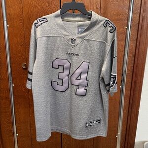 Nike Gray Bo Jackson Sports Jersey with Number 34